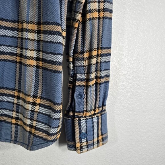 Superdry Flannel Button Up Shirt Men Large Plaid Collared Heavyweight Pockets - Picture 9 of 16
